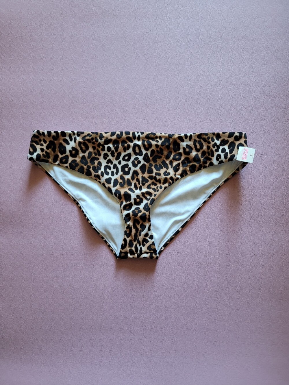 Nwt VS PINK Leopard Print Bikini Bottoms